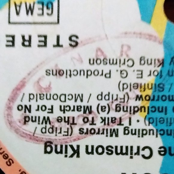 King Crimson In The Court of The Crimson King 85796 IT Vinyl Record 1972 - Picture 7 of 7